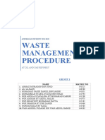  Waste Management Plan