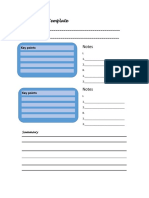 Cornell Notes Template 35 PDF
