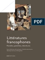 Littératures Francophones. Parodies, Pastiches, Réécritures by Gauvin, Lise Van Den Avenne, Cécile Corinus, Véronique Selao, Ching PDF