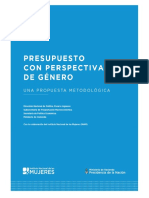 Metodologia Presupuesto Con Perspectiva de Genero