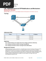 3.1.2 Lab - Implement Advanced STP Modifications and Mechanisms - ILM