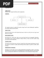 Experiment # 01: Introduction To Computer