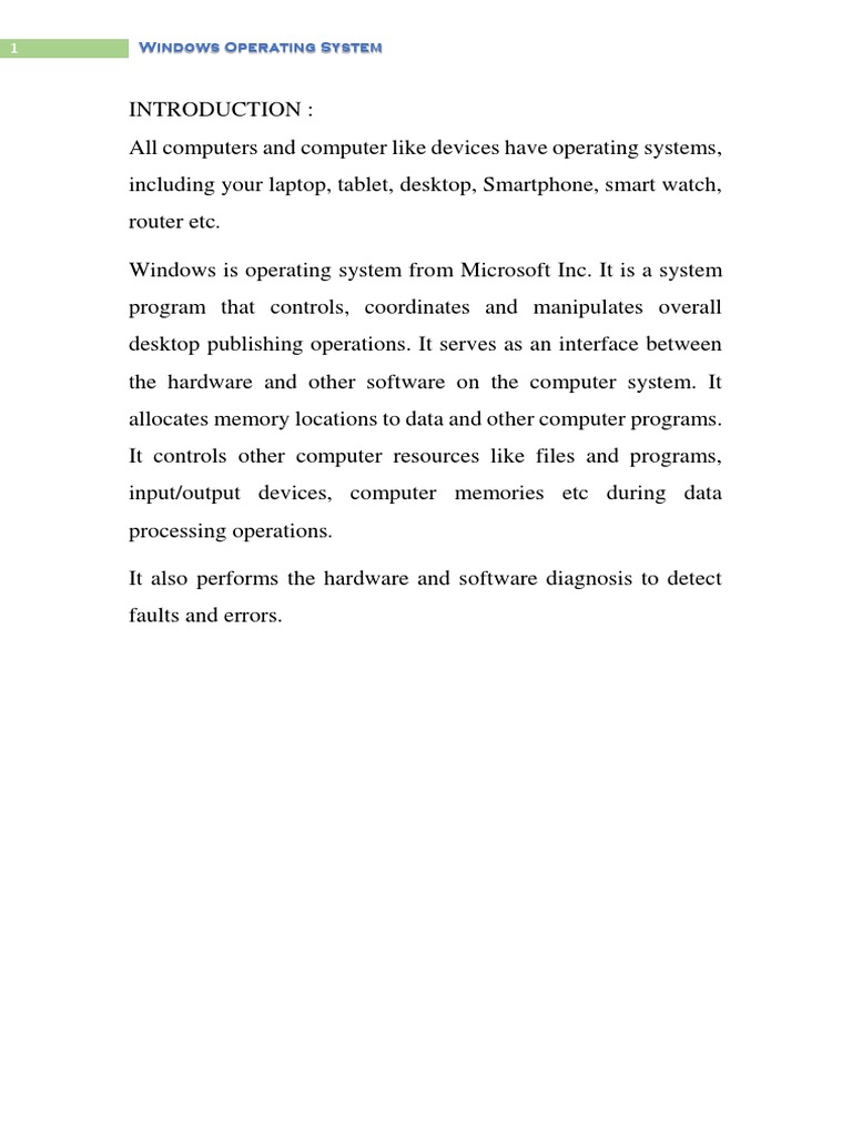 Windows PDF | PDF | Microsoft Windows | Operating System