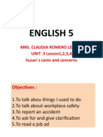 ENGLISH 5 Videpconference 7 Unit 3 Lesson 1,2,3,4 Friday 17th