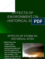 Effects of Environment On Historical Sites