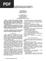 Arc flash personal protective equipment applying risk management principles - II