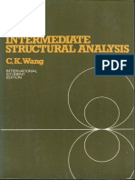 Intermediate Structural Analysis Wang PDF