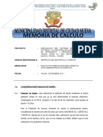 Memoria de Calculo