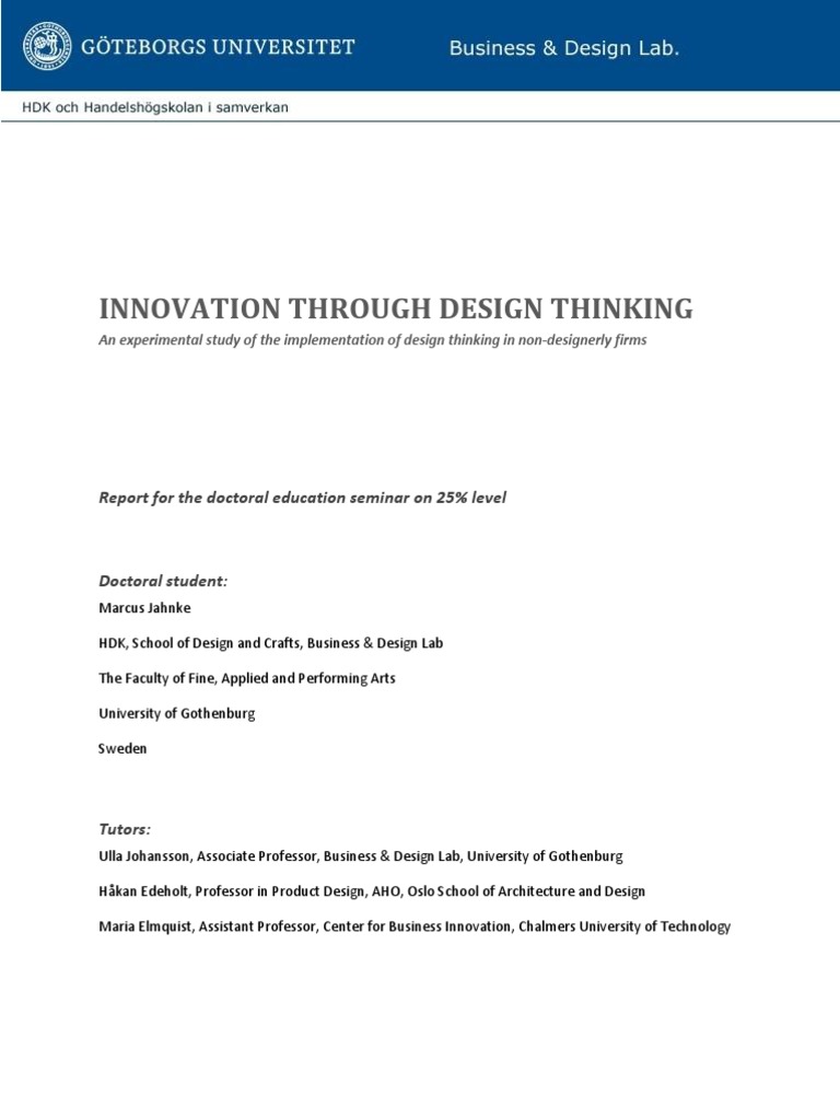 Design Thinking for Innovation Insights | PDF | Design Thinking | Design