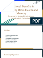 Seniors Presentation - Nutrition For Brain Health Justicec