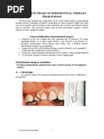 Corrective Phase of Periodontal Therapy (Surgical Phase)