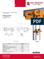 SHB010 Low Headroom Manual Chain Hoist: Standard Features