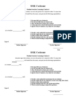 Student-Teacher Learning Contract