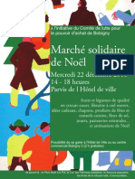 Affiche en couleur Marché solidaire de noël 2010