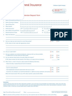 Reliance Policy Extn Request Form