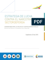 Estrategia lucha narcotráfico