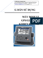 Hướng Dẫn Sử Dụng: Máy Định Vị Gps/Glonass Koden Kgp-922
