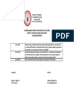 Accomplishment Report For The Month of June 2019 Gazette, The Official School Publication College Department