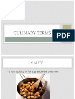 Culinary Terms Powerpoint