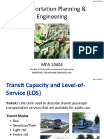 Transit Capacity and Level of Service Analysis