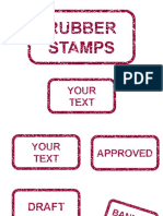 Rubber Stamps: Your Text