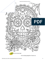 Sugar Skull Coloring Page from Crayola