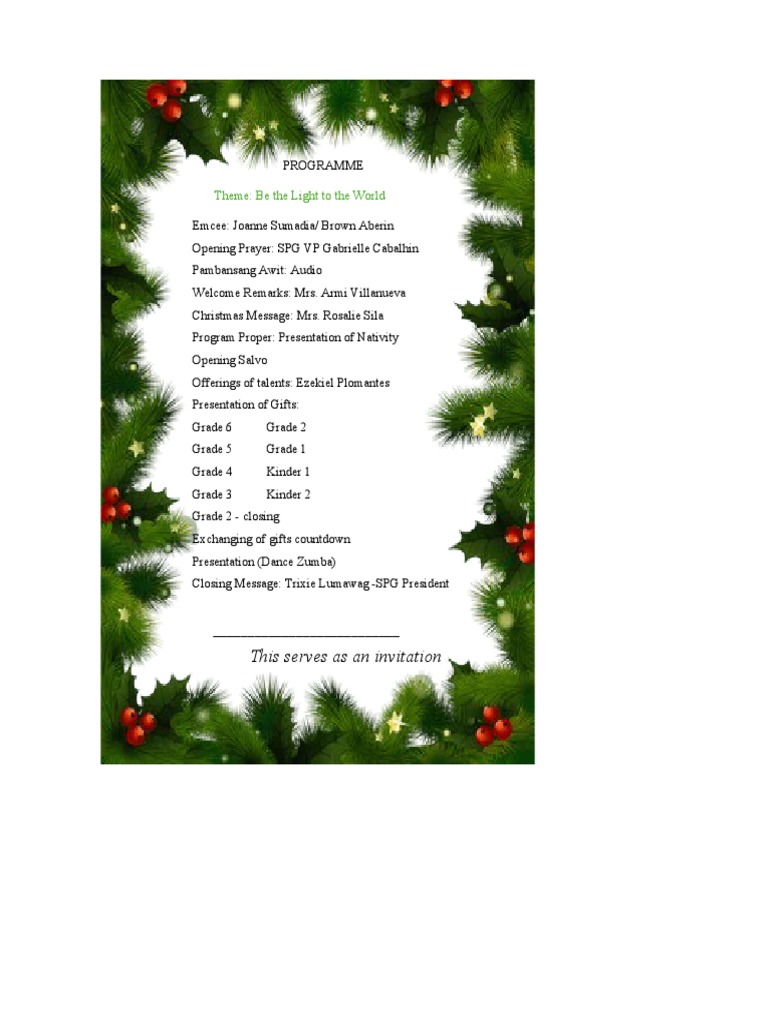 Christmas Invitation | PDF