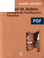 Mikhail Bakhtin - Dostoyevski Poetikasının Sorunları