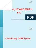 L5 MRP - Ii, Jit and MRP Ii