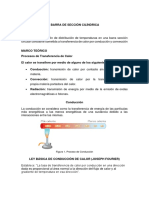 Ecuación distribución temperaturas barra sección cilíndrica