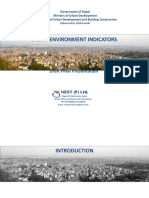 Urban Environment Indicators: Draft Final Presentation