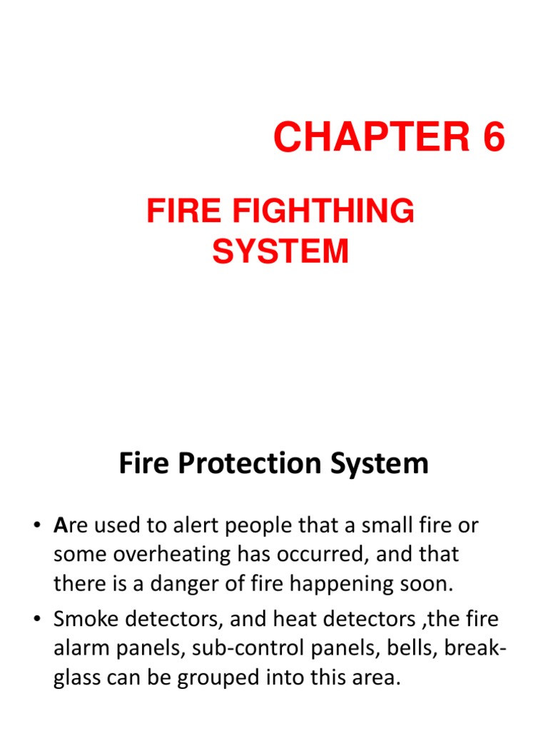 Fire Fighting Systems and Equipment Guide | PDF | Firefighting | Fires