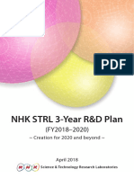 NHK STRL 3-Year R&D Plan: Creation For 2020 and Beyond