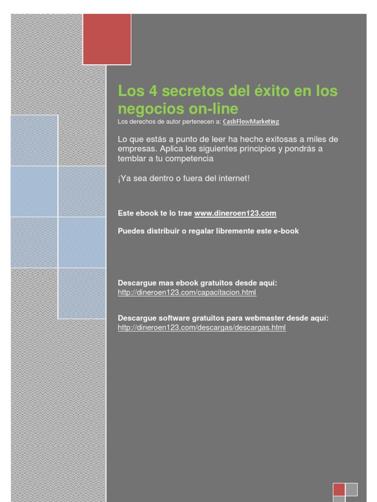 4 Claves para el Éxito en Negocios Online | PDF | Internet | Publicidad