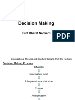 Decision Making: Prof Bharat Nadkarni