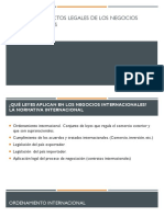 Principales Aspectos Legales de Los Negocios Internacionales