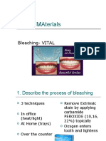 Dental Materials: Bleaching-Vital