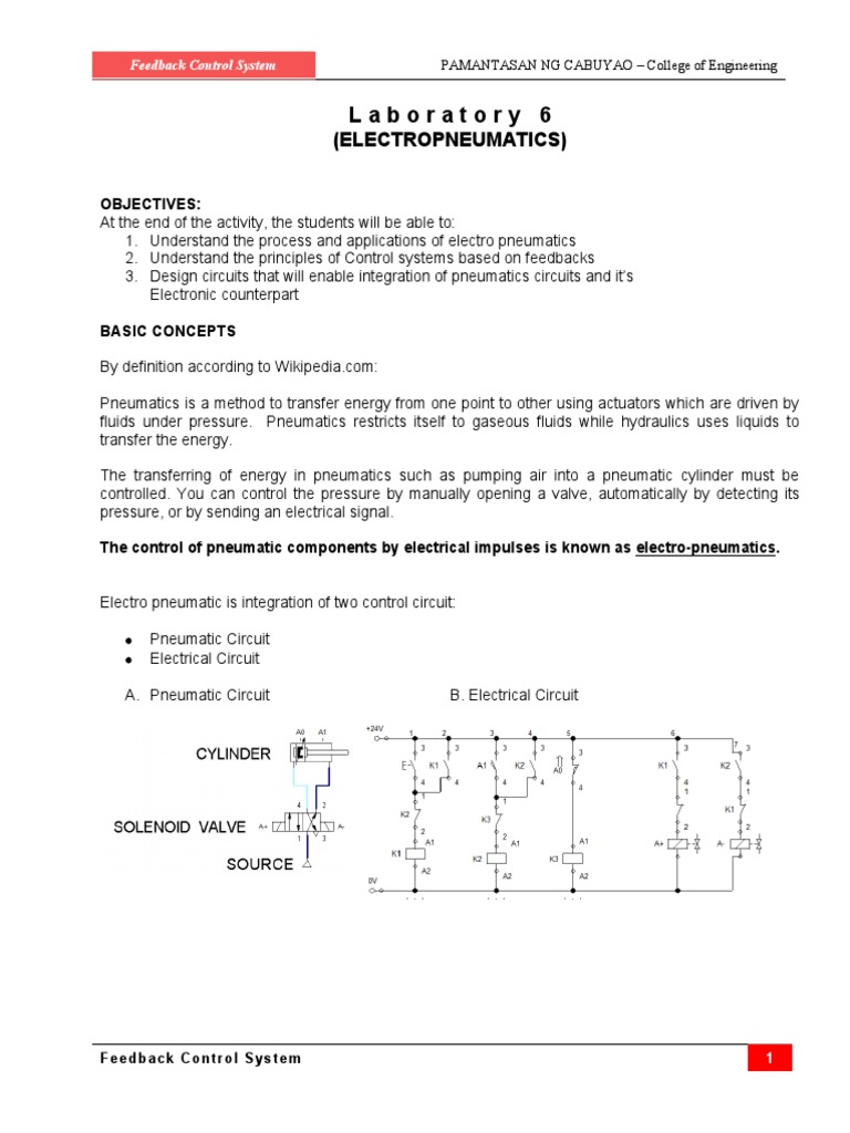 Electro-Pneumatic Control Systems Guide | PDF | Relay | Switch