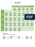 Jadwal April 2020 Revisi