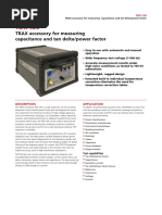 TRAX Accessory For Measuring Capacitance and Tan Delta/power Factor