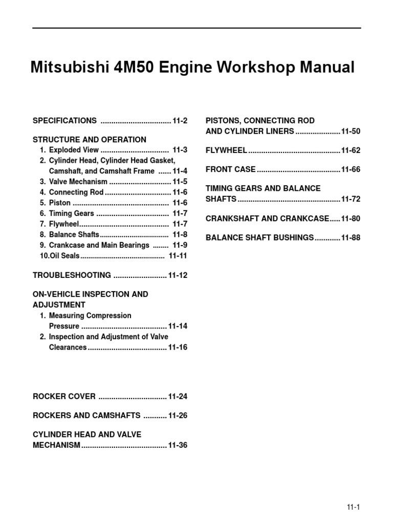 Mitsubishi 4M50  Technical specs and features intelligence overview