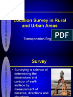 Location Survey in Rural and Urban Areas: Transportation Engineering - I