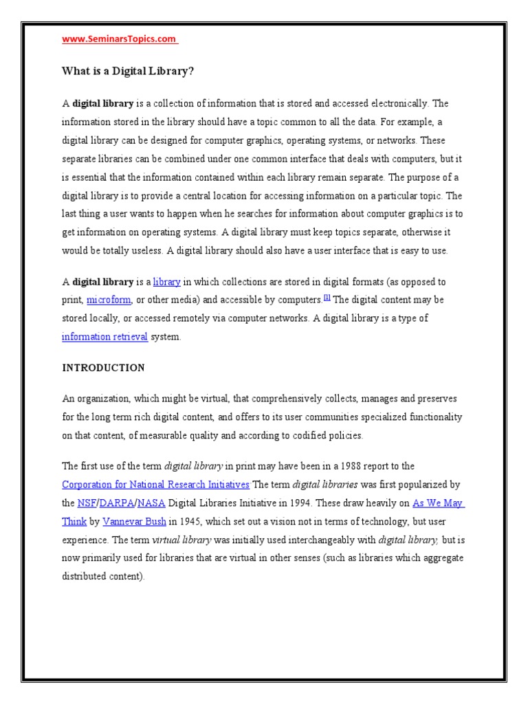 Digital Library PDF Digital Library Computer Data