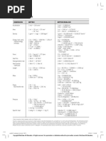 Conversion Factors: Dimension Metric Metric/English