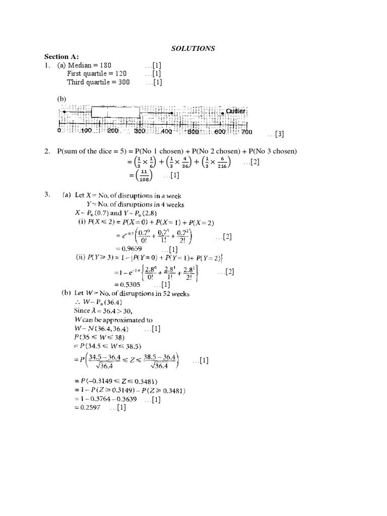 Answer Test 10 | PDF | Applied Mathematics | Statistical Theory
