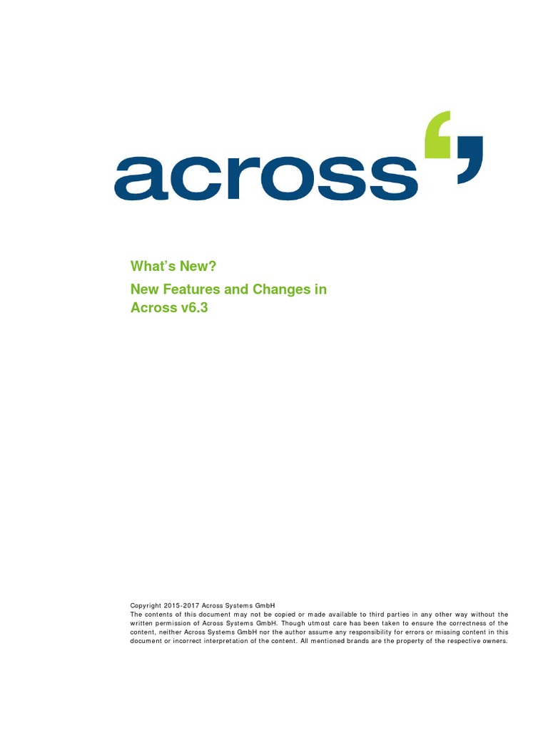 Whats New v63 en | PDF | Application Programming Interface | Xml