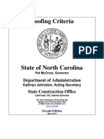 Roofing Criteria: Department of Administration State Construction Office