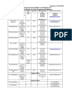 Updated On 22.05.2020 Ministry of Road Transport and Highways Office of Minister For Road Transport and Highways