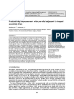 Productivity Improvement With Parallel Adjacent U Shaped Assembly Lines