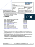 Procedure: Welding: Risk Assessment, Plant Planning, Drawing, Annexes, Personnel, Training, Parameters, Quality Assurance